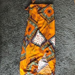 Colorful boho wrap skirt